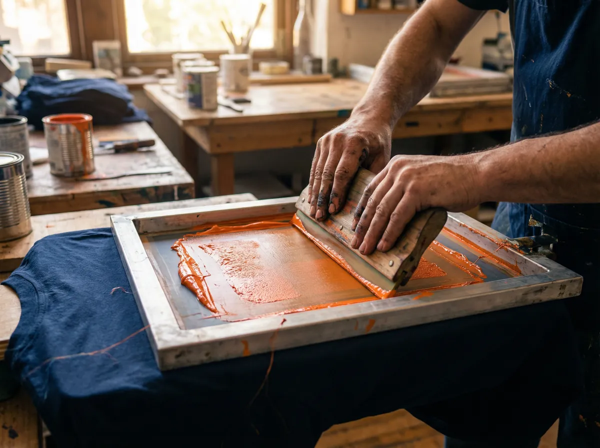 Screen printing setup